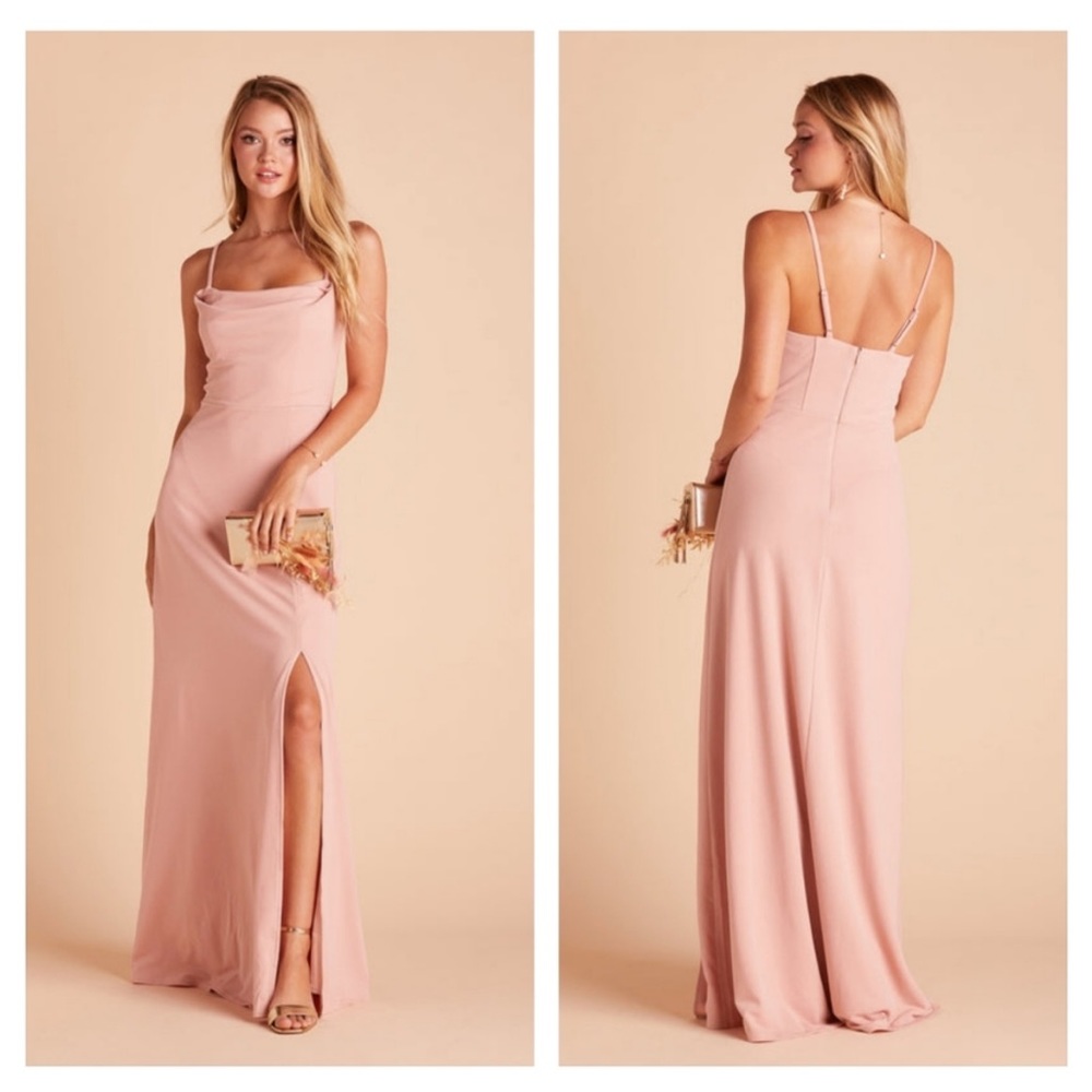 Birdy Grey Ash Dress Crepe Dusty Rose NWT Size Small Cocktail Formal Wedding
